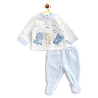 Smock - Legging Set With Applique (2pc)